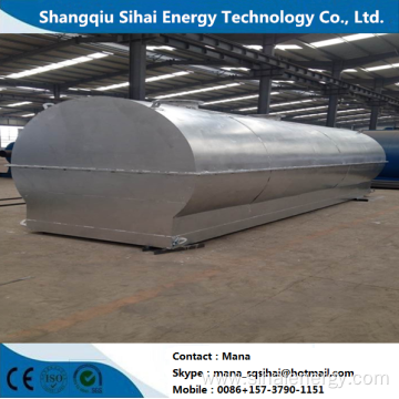 Continuously distillation plant for waste oil